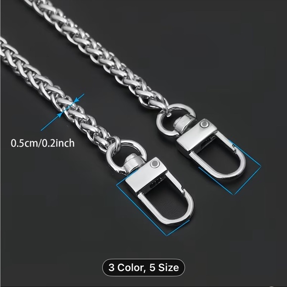 Silver Chain Shoulder Strap NEW - Picture 2 of 3